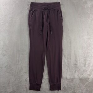 Lululemon Ready To‎ Rulu Pants Womens Size 6 Maroon Soft Stretch Tapered